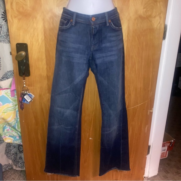 Blue 7 For All Mankind Flynt Bootcut Jeans - NWOT- Size 29 - Picture 1 of 11